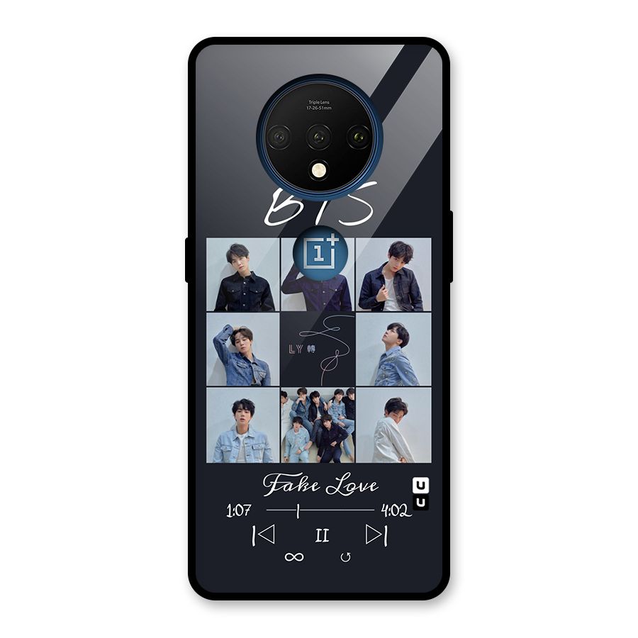 BTS Fake Love Glass Back Case for OnePlus 7T