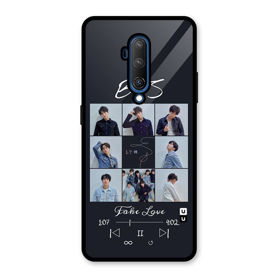 BTS Fake Love Glass Back Case for OnePlus 7T Pro