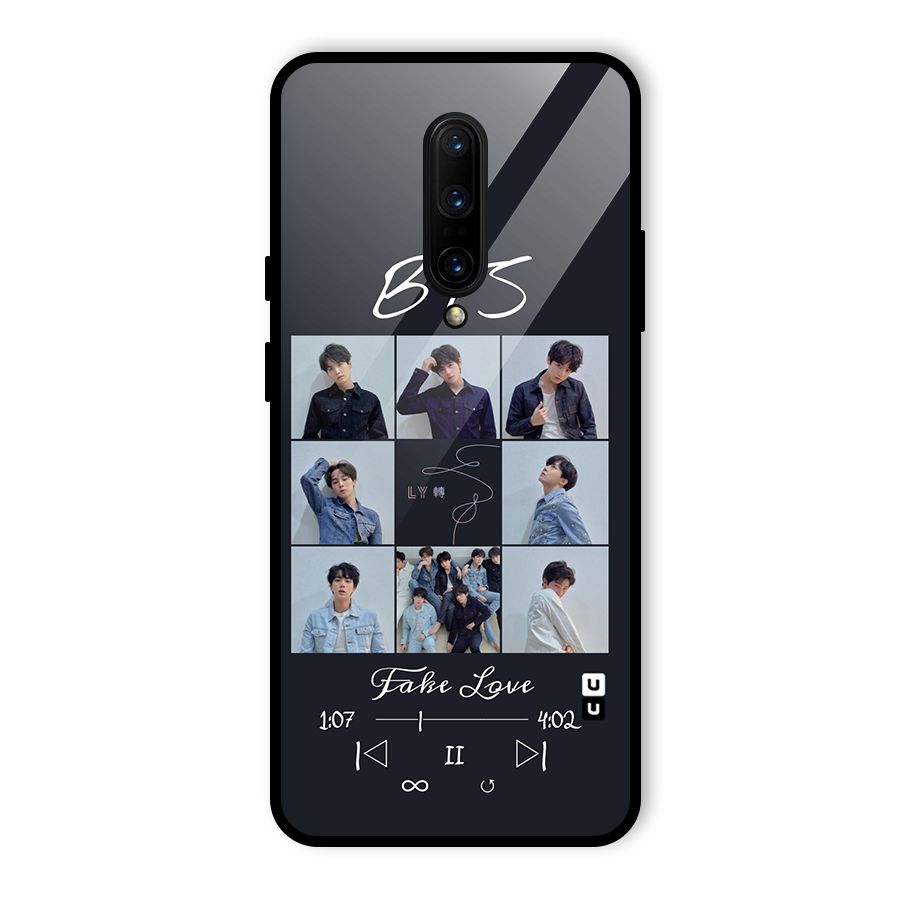 BTS Fake Love Glass Back Case for OnePlus 7 Pro