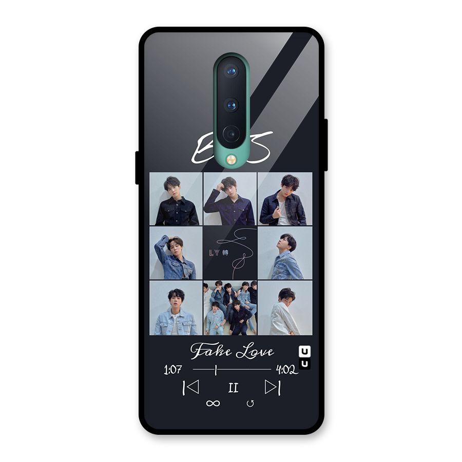 BTS Fake Love Glass Back Case for OnePlus 8