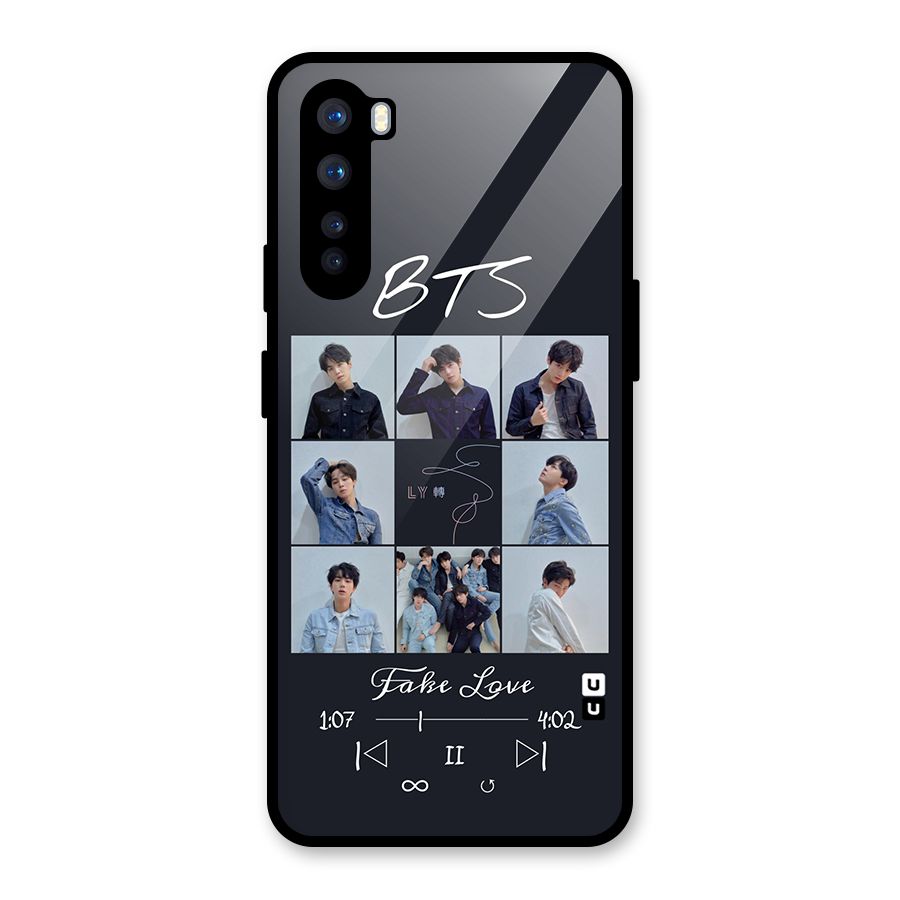 BTS Fake Love Glass Back Case for OnePlus Nord