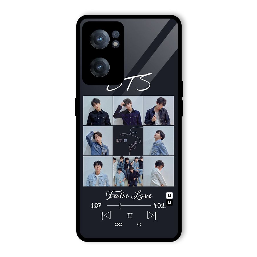 BTS Fake Love Glass Back Case for OnePlus Nord CE 2 5G
