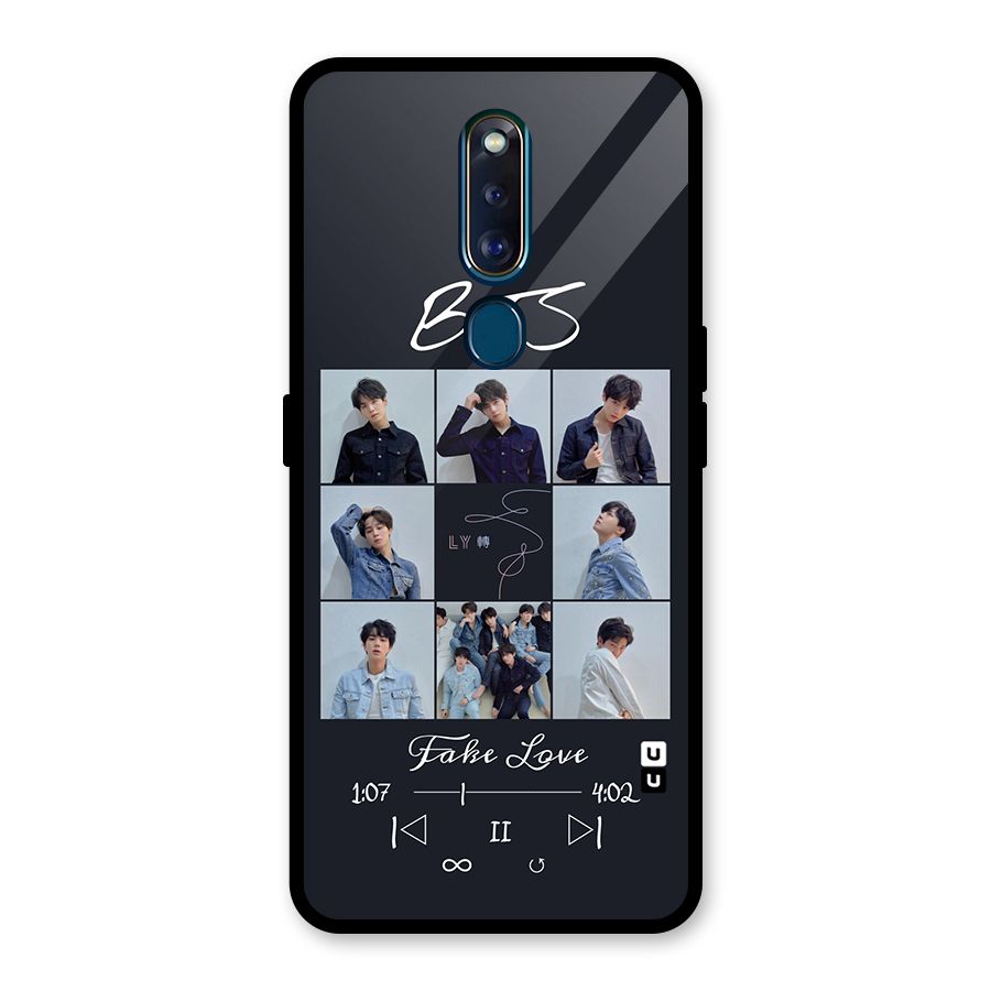 BTS Fake Love Glass Back Case for Oppo F11 Pro