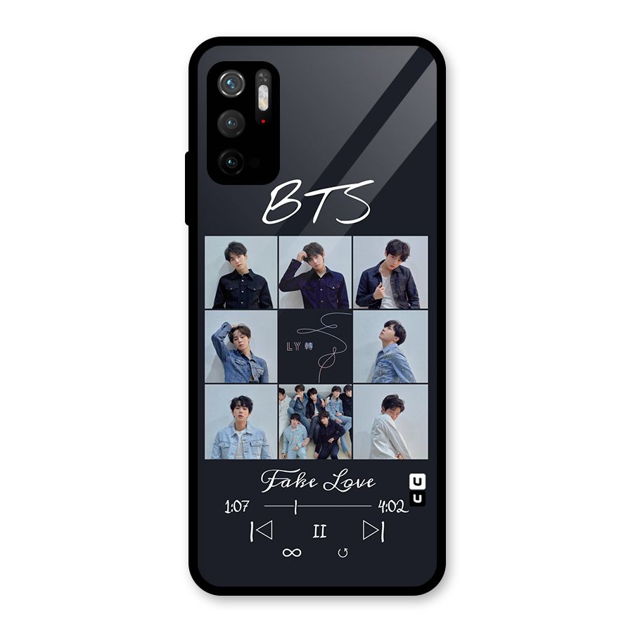 BTS Fake Love Glass Back Case for Poco M3 Pro 5G
