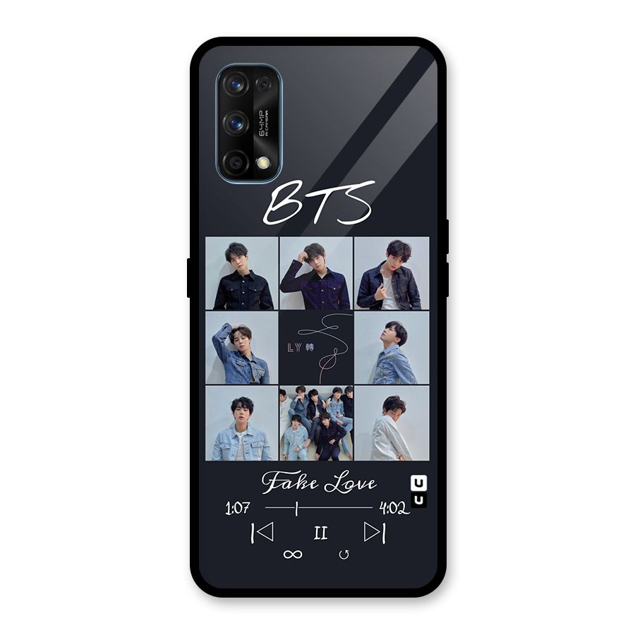 BTS Fake Love Glass Back Case for Realme 7 Pro