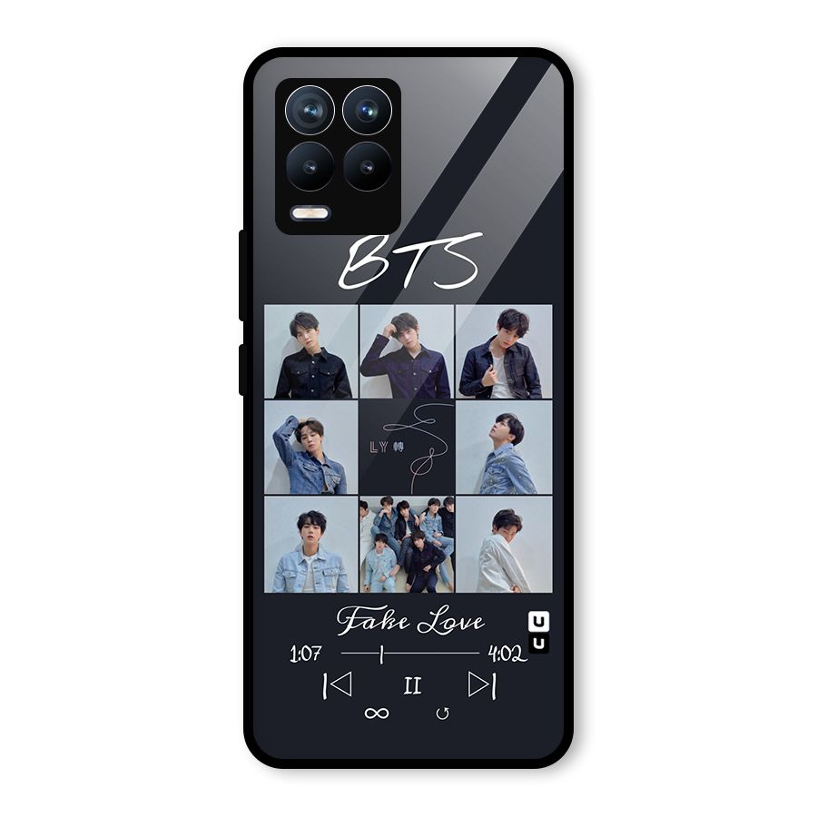 BTS Fake Love Glass Back Case for Realme 8