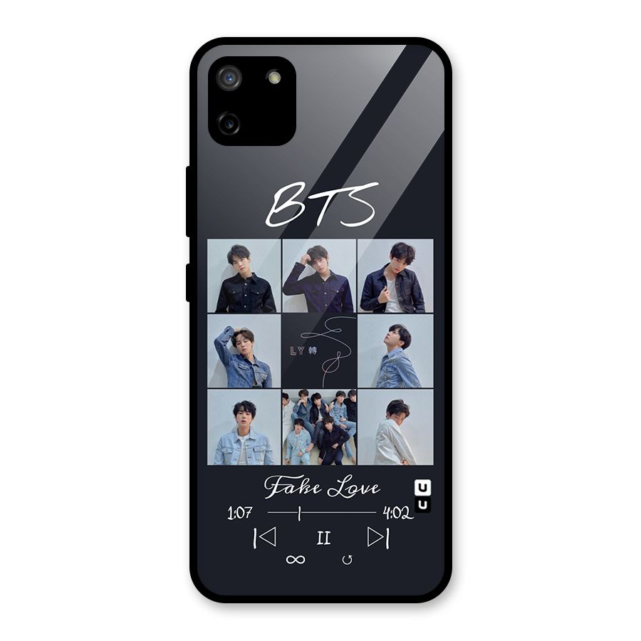 BTS Fake Love Glass Back Case for Realme C11