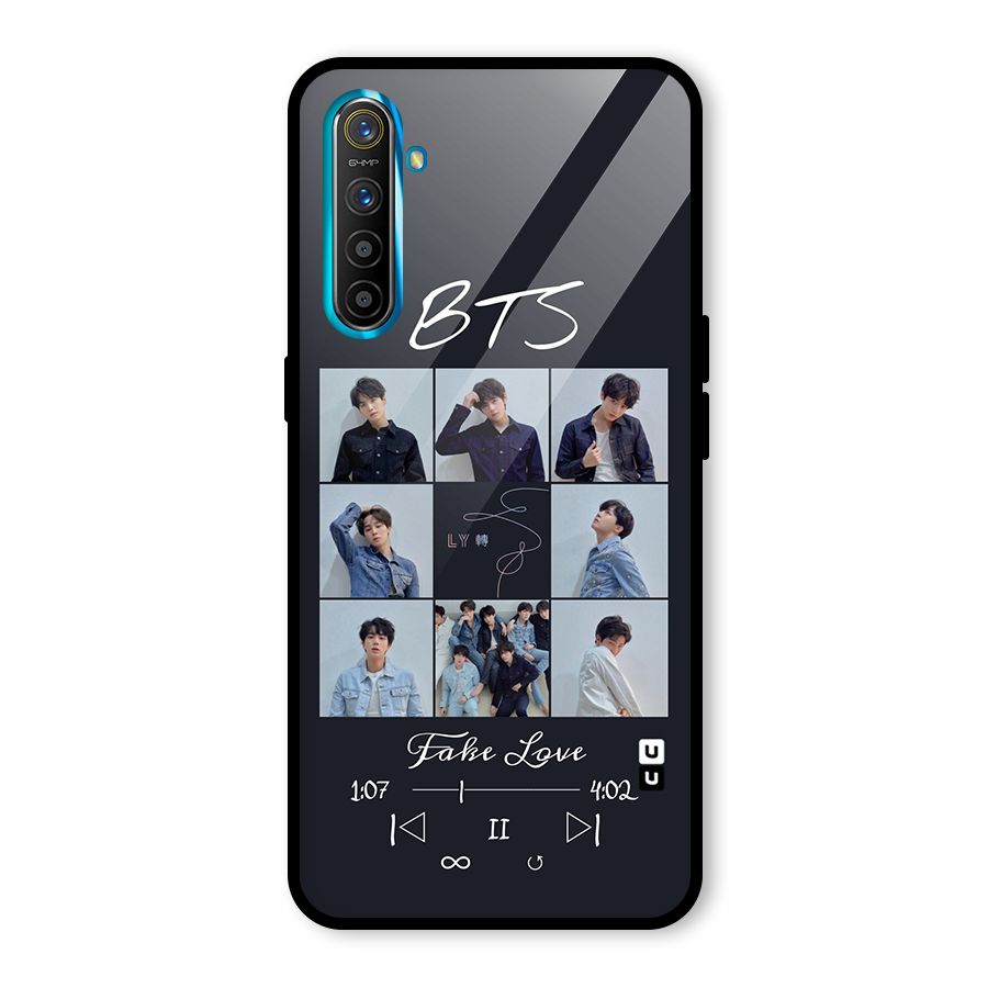 BTS Fake Love Glass Back Case for Realme X2