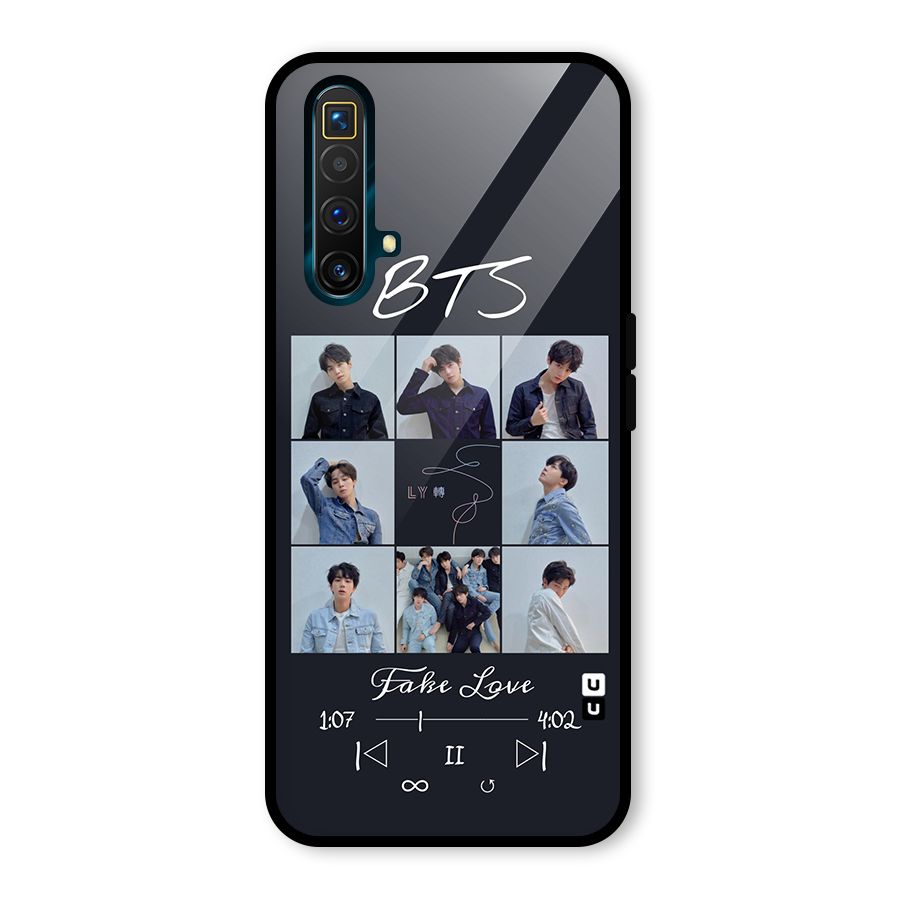BTS Fake Love Glass Back Case for Realme X3 SuperZoom