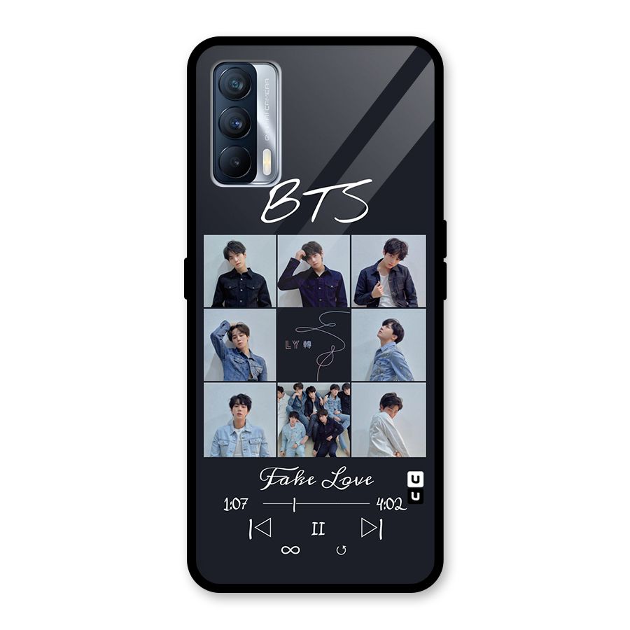 BTS Fake Love Glass Back Case for Realme X7