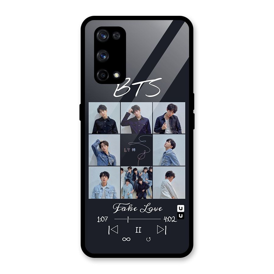 BTS Fake Love Glass Back Case for Realme X7 Pro