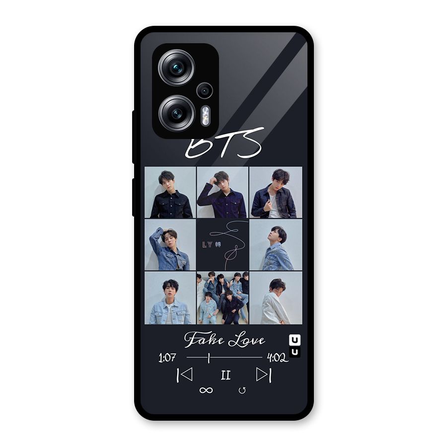 BTS Fake Love Glass Back Case for Redmi K50i