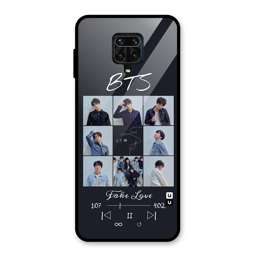 BTS Fake Love Glass Back Case for Redmi Note 10 Lite