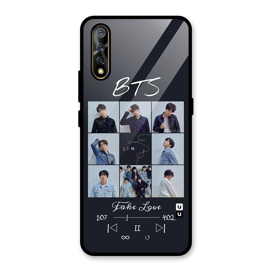 BTS Fake Love Glass Back Case for Vivo S1