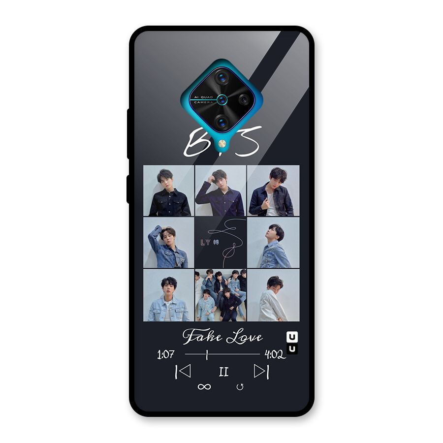 BTS Fake Love Glass Back Case for Vivo S1 Pro