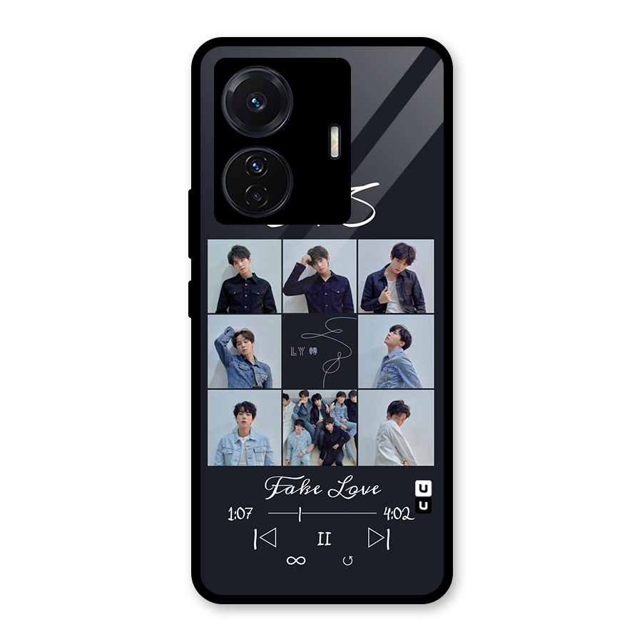 BTS Fake Love Glass Back Case for Vivo T1 Pro