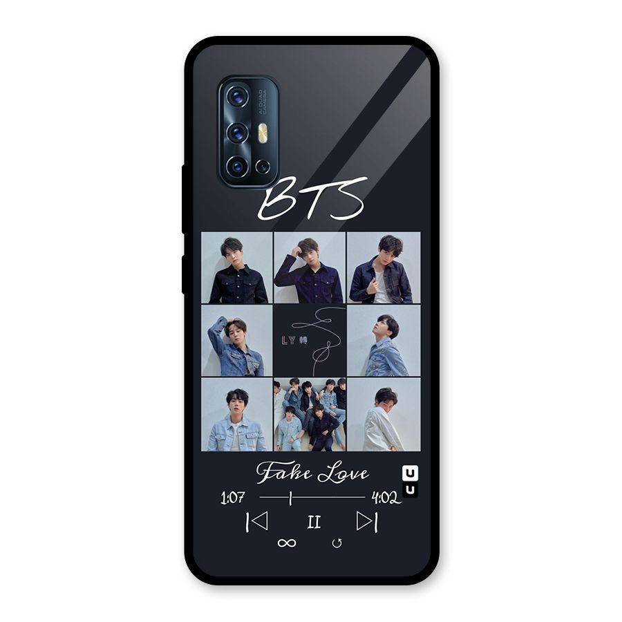 BTS Fake Love Glass Back Case for Vivo V17