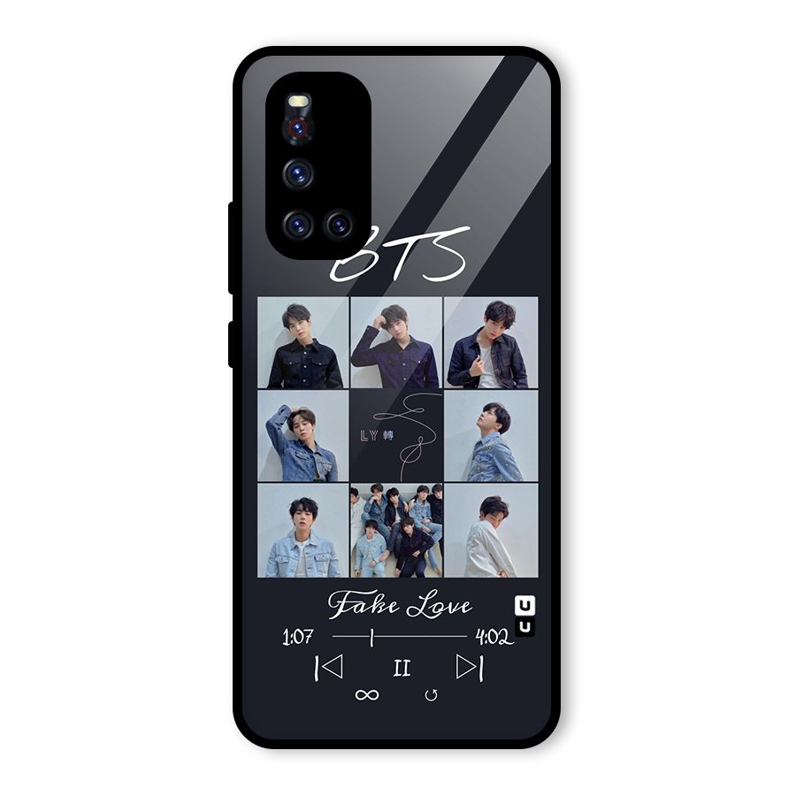 BTS Fake Love Glass Back Case for Vivo V19