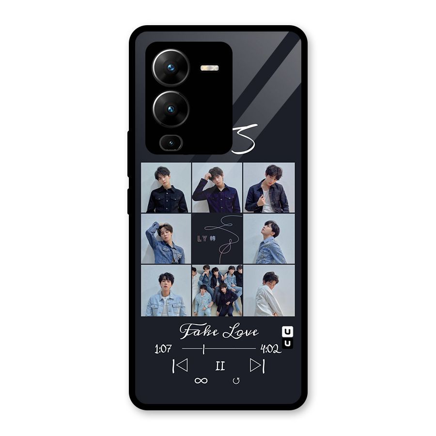 BTS Fake Love Glass Back Case for Vivo V25 Pro