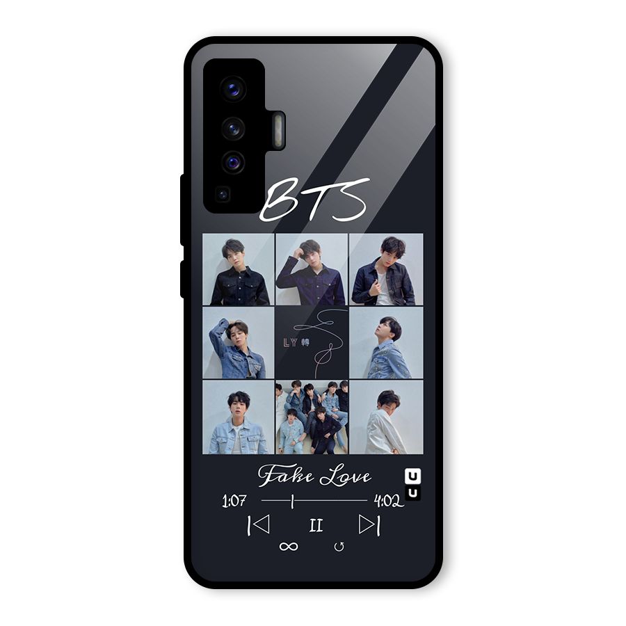BTS Fake Love Glass Back Case for Vivo X50