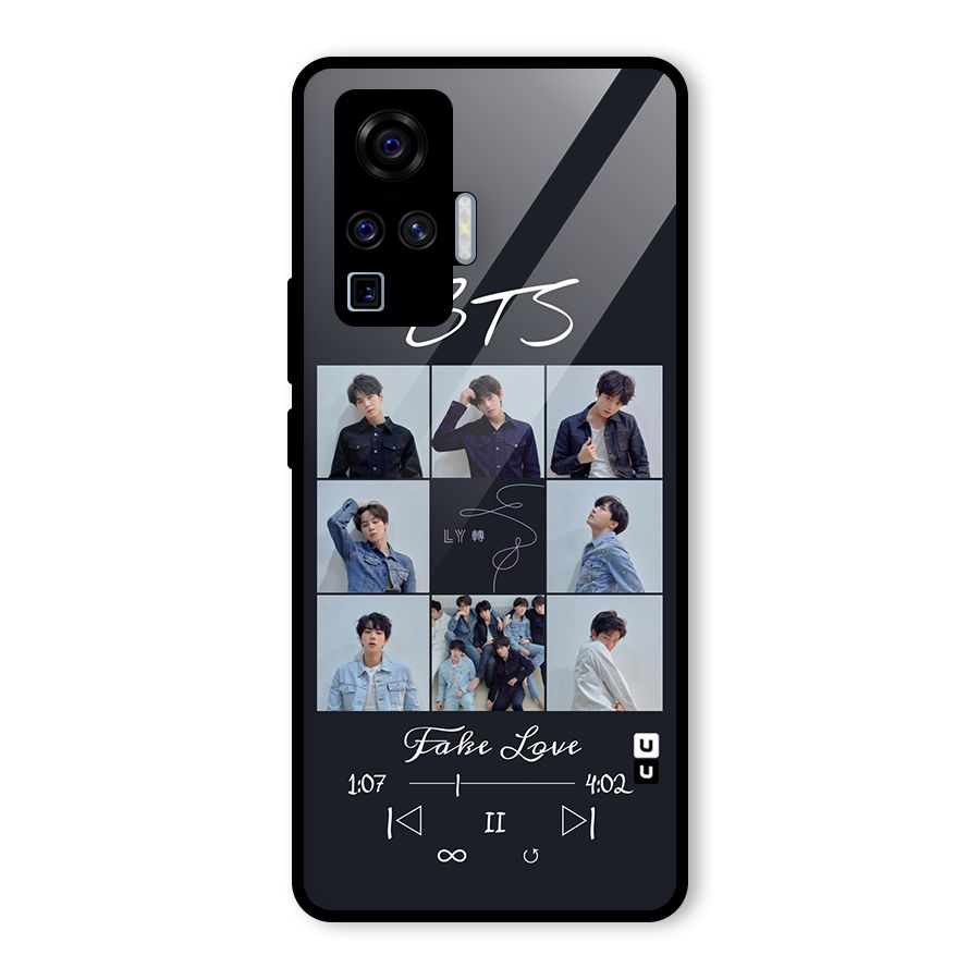 BTS Fake Love Glass Back Case for Vivo X50 Pro
