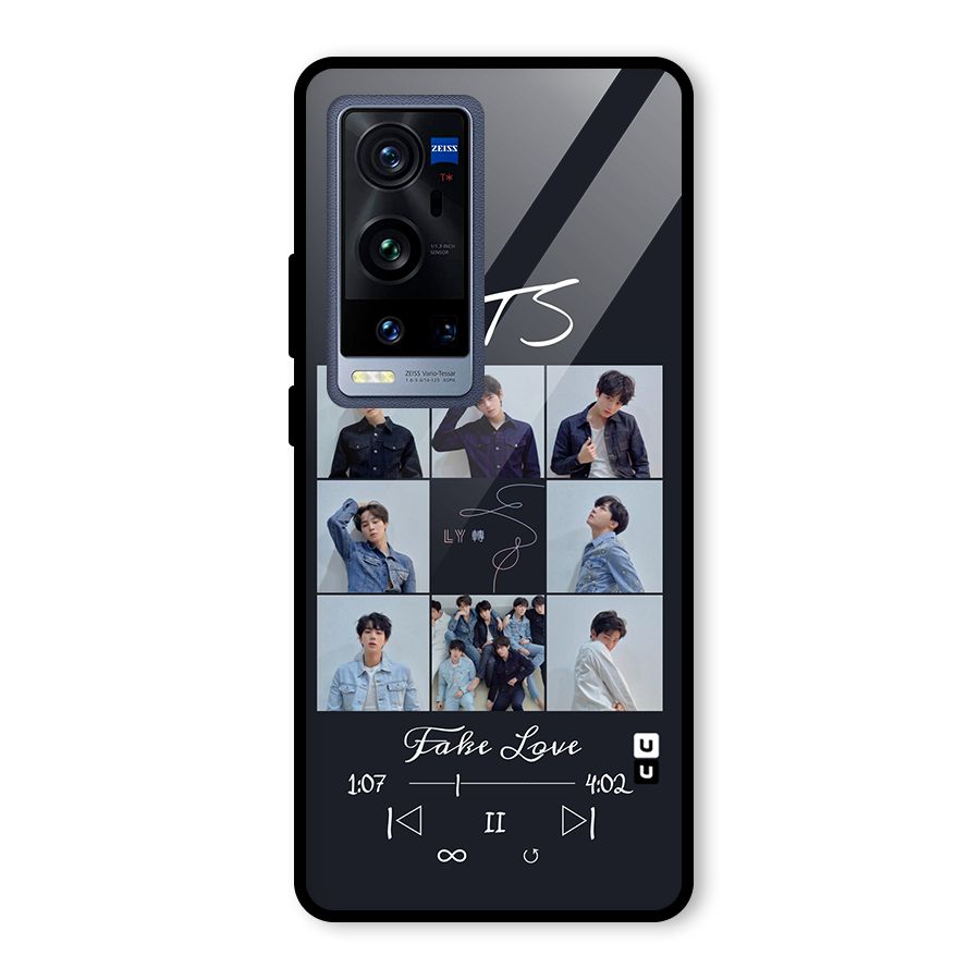 BTS Fake Love Glass Back Case for Vivo X60 Pro Plus