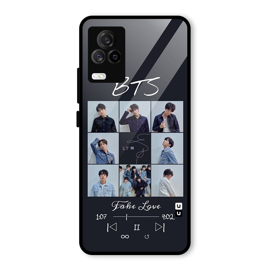 BTS Fake Love Glass Back Case for Vivo iQOO 7 Legend 5G