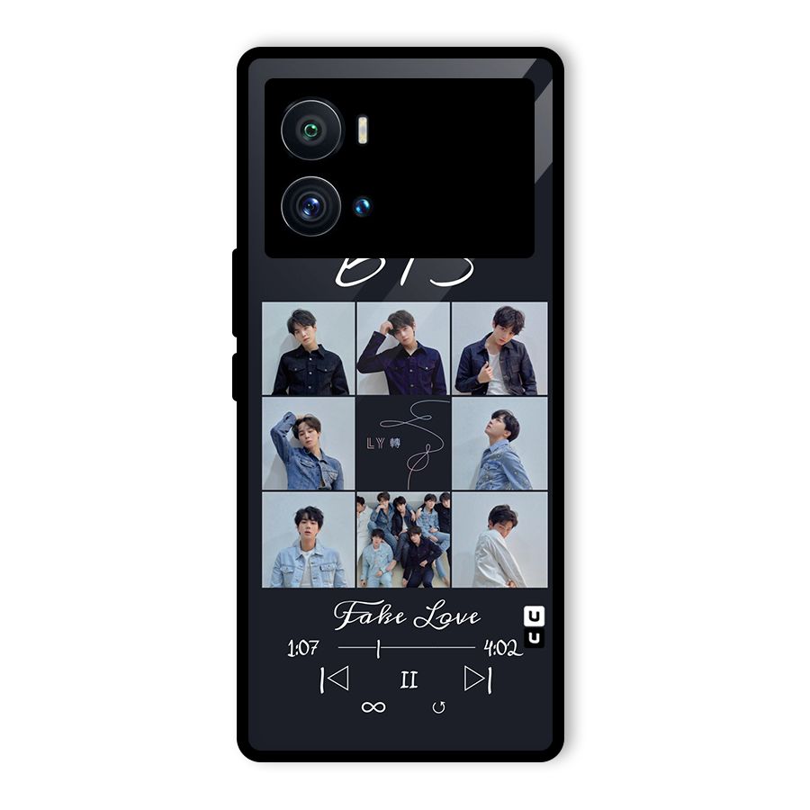 BTS Fake Love Glass Back Case for Vivo iQOO 9 Pro