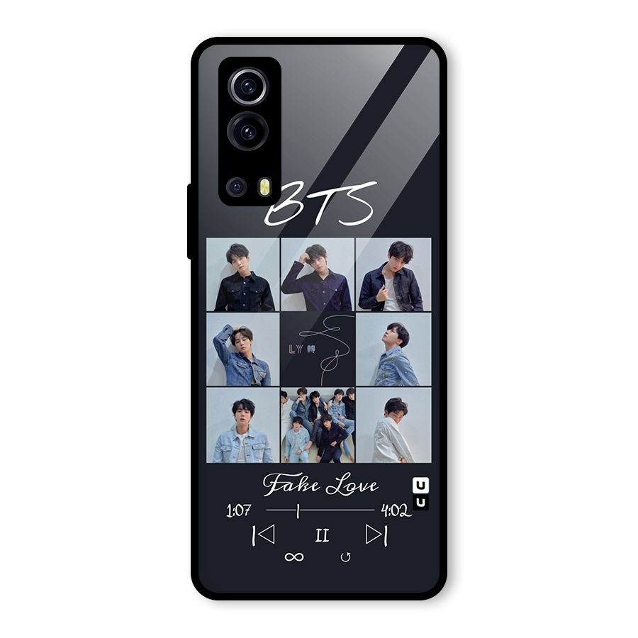 BTS Fake Love Glass Back Case for Vivo iQOO Z3