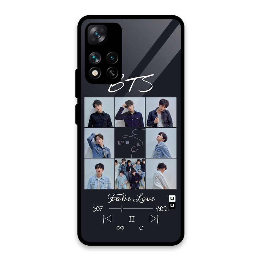 BTS Fake Love Glass Back Case for Xiaomi 11i HyperCharge 5G