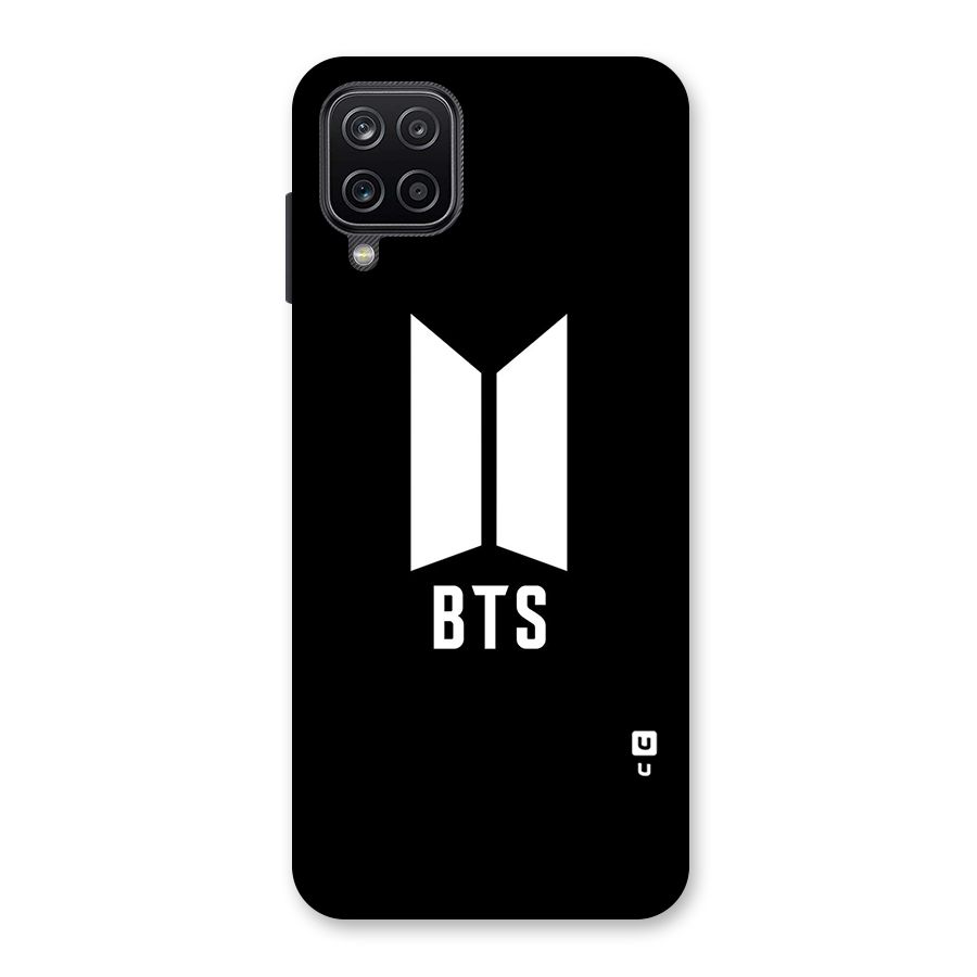 BTS Logo Black Back Case for Galaxy A12