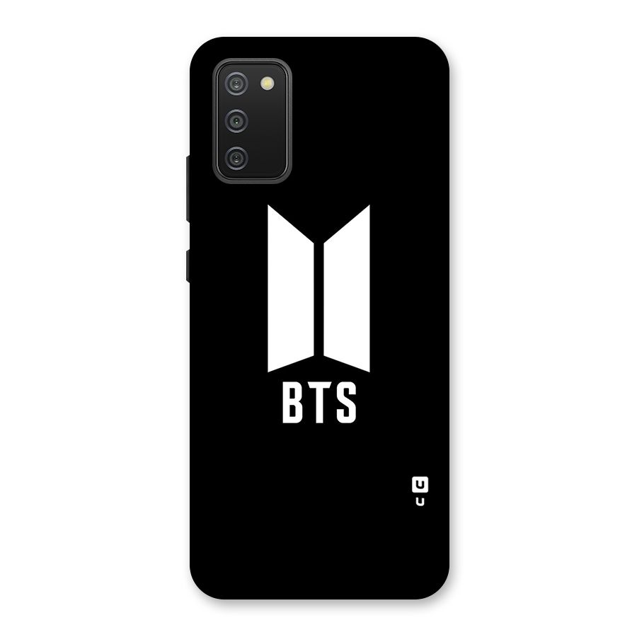 BTS Logo Black Back Case for Galaxy M02s