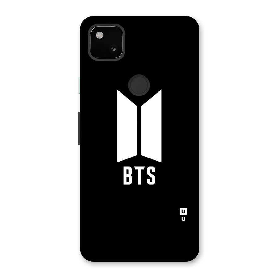 BTS Logo Black Back Case for Google Pixel 4a