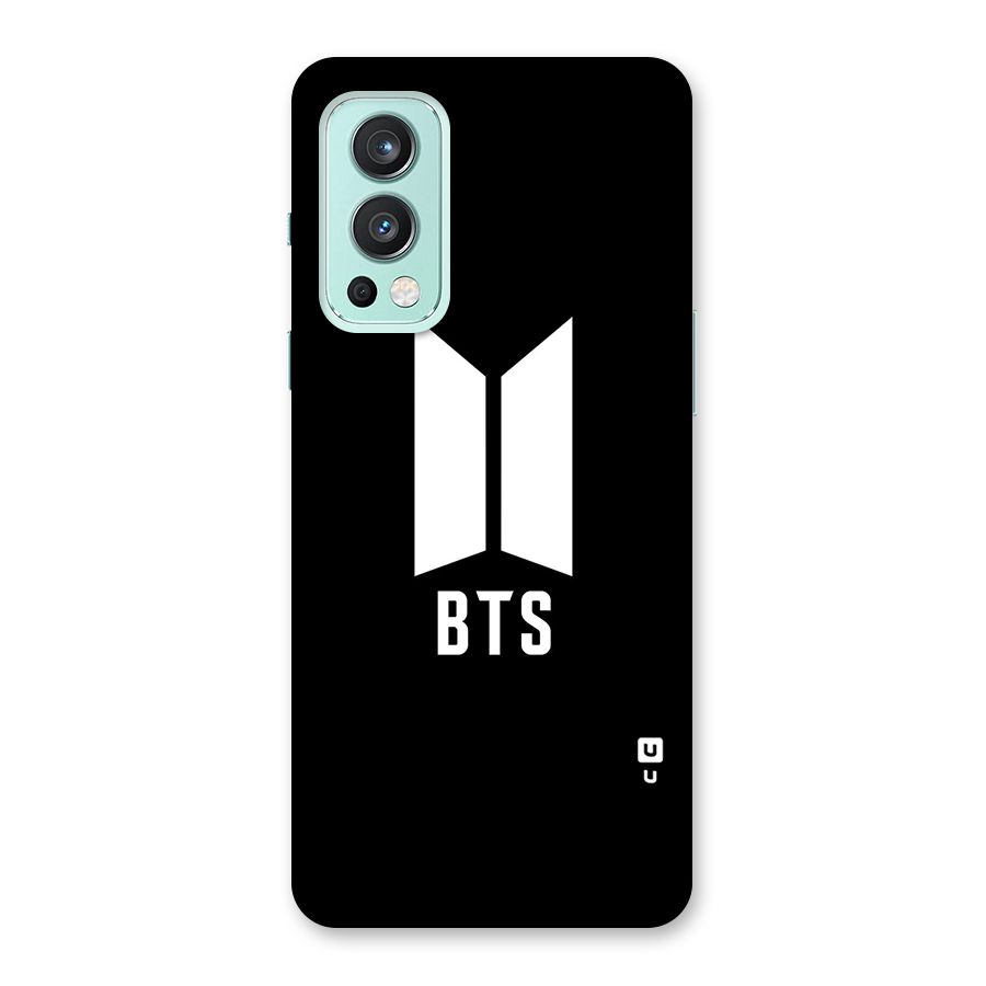 BTS Logo Black Back Case for OnePlus Nord 2 5G