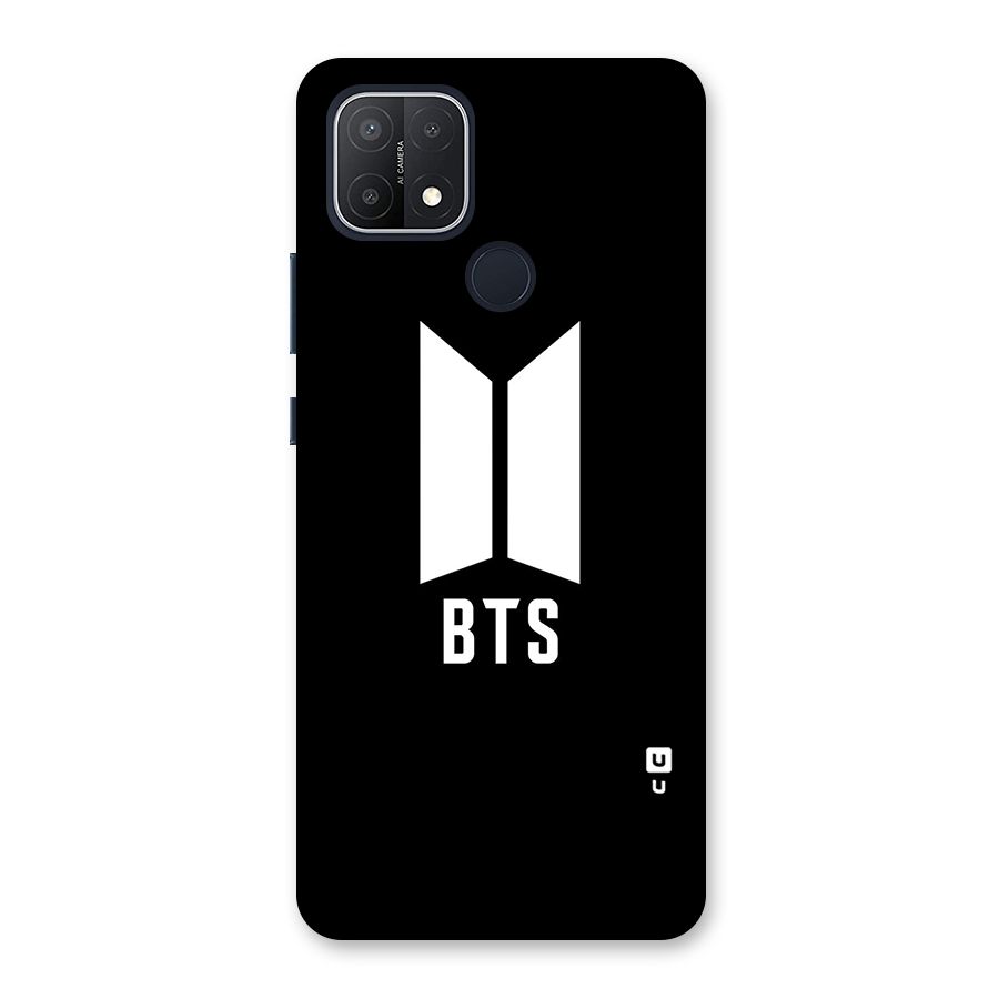 BTS Logo Black Back Case for Oppo A15s