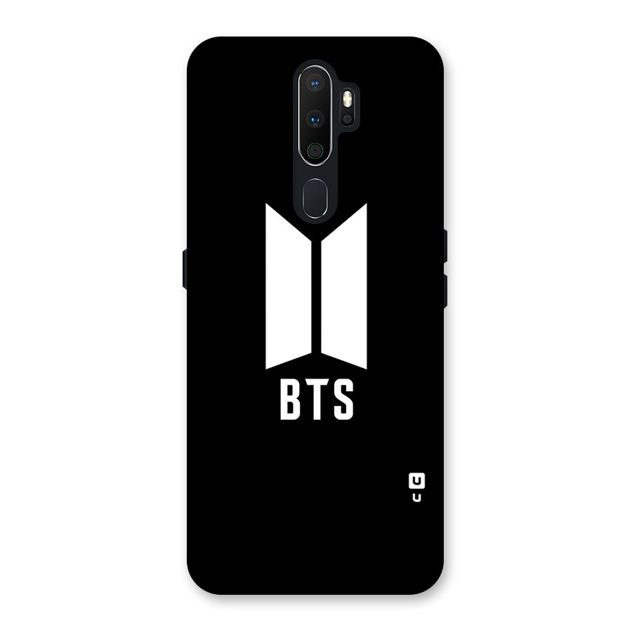 BTS Logo Black Back Case for Oppo A5 (2020)