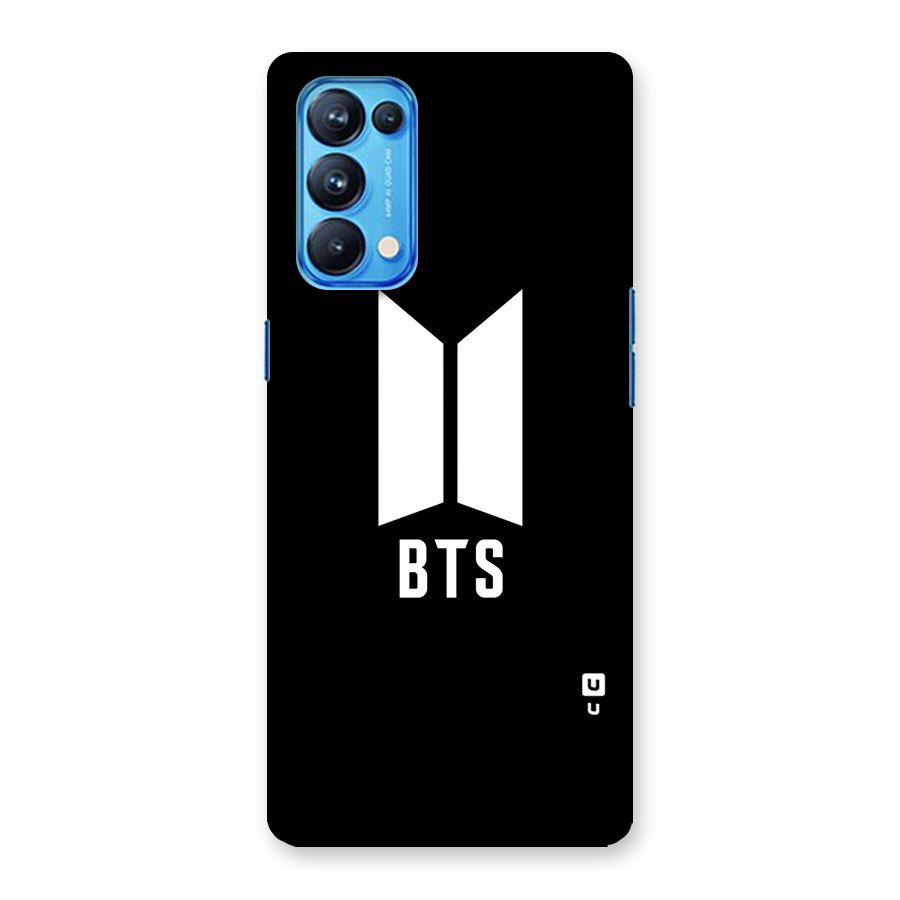 BTS Logo Black Back Case for Oppo Reno5 Pro 5G