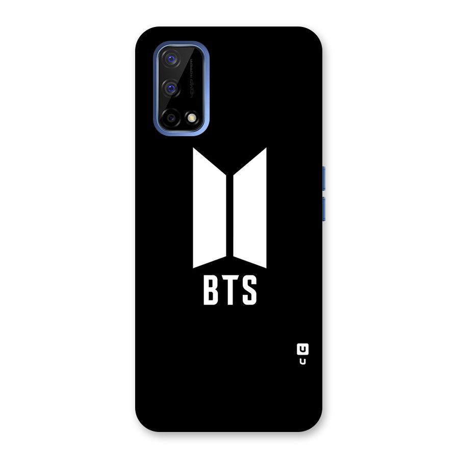 BTS Logo Black Back Case for Realme Narzo 30 Pro