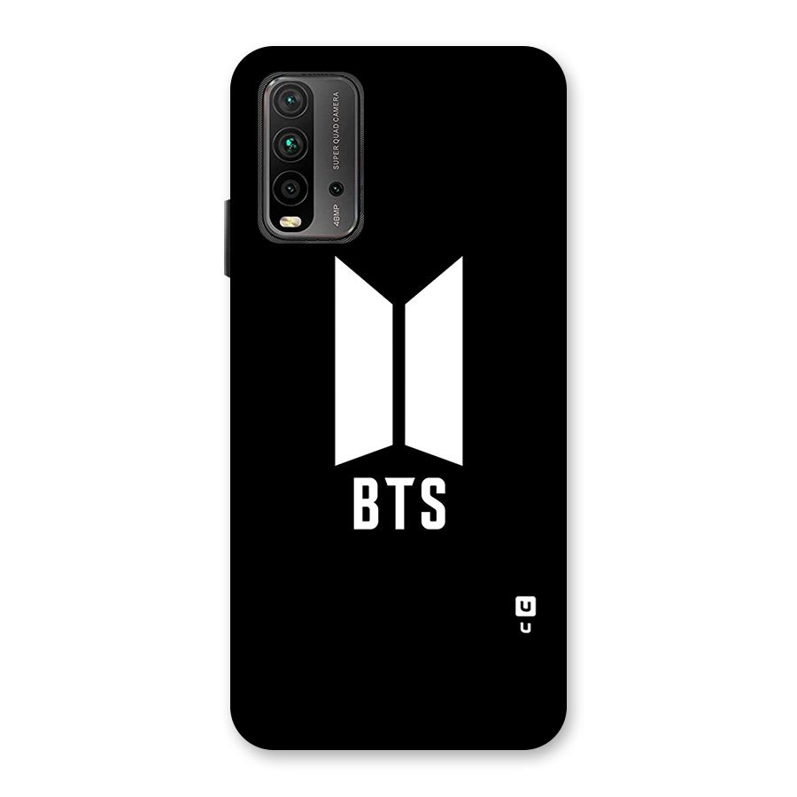 BTS Logo Black Back Case for Redmi 9 Power