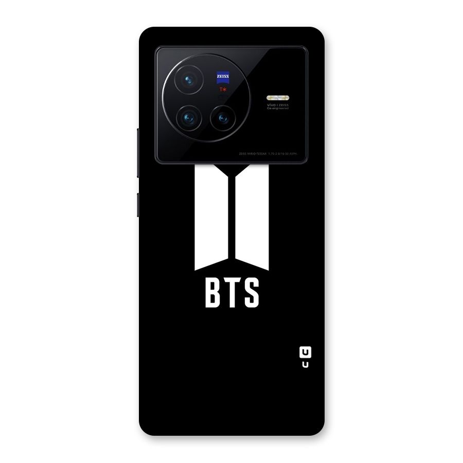 BTS Logo Black Back Case for Vivo X80