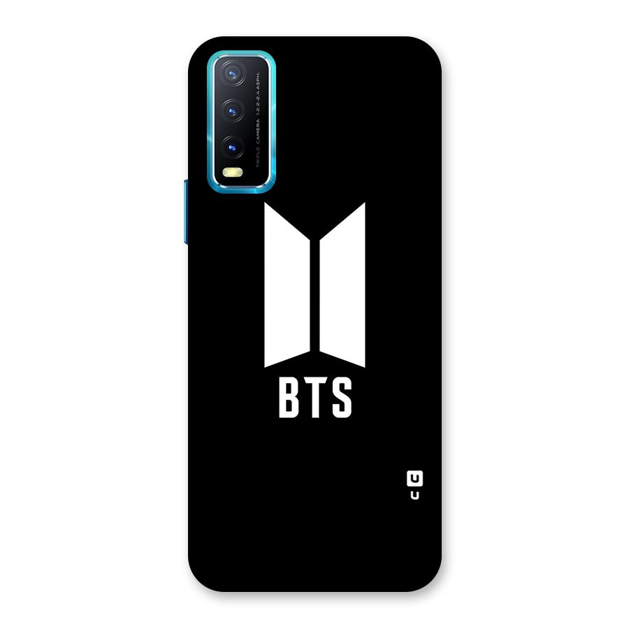 BTS Logo Black Back Case for Vivo Y20A