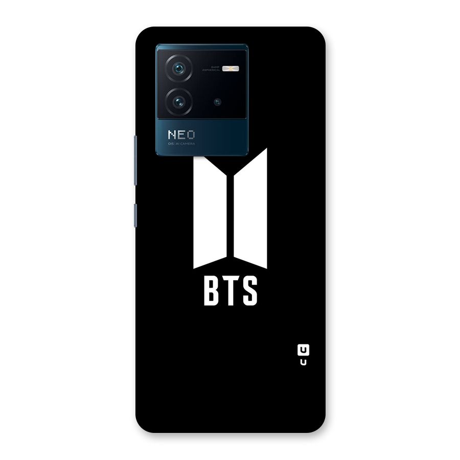 BTS Logo Black Back Case for Vivo iQOO Neo 6 5G