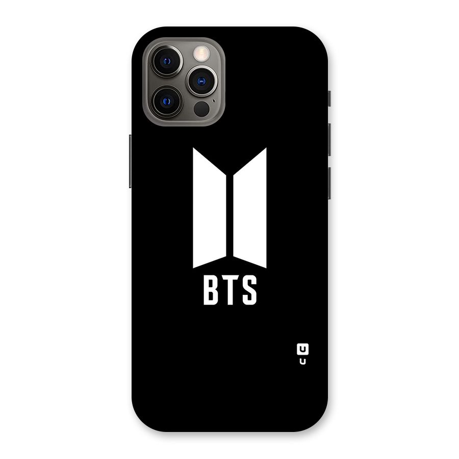 BTS Logo Black Back Case for iPhone 12 Pro