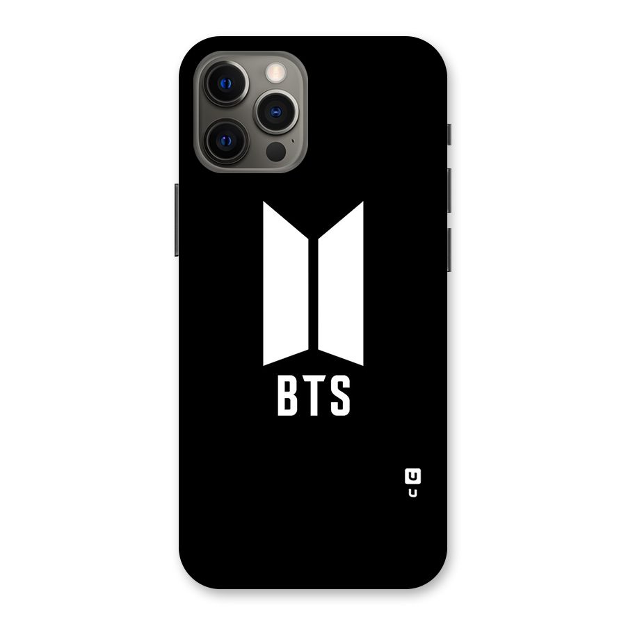 BTS Logo Black Back Case for iPhone 12 Pro Max