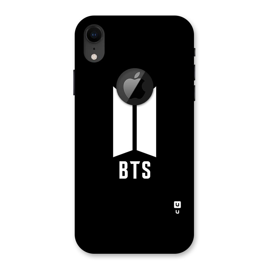 BTS Logo Black Back Case for iPhone XR Logo Cut