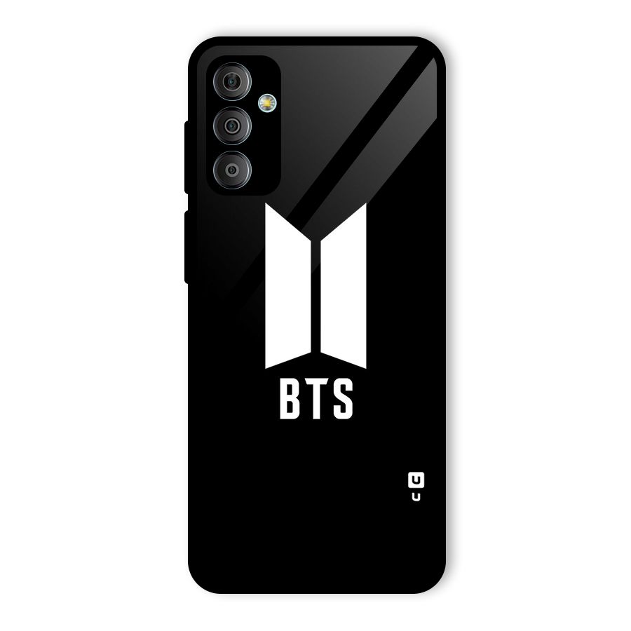 BTS Logo Black Glass Back Case for Galaxy F23