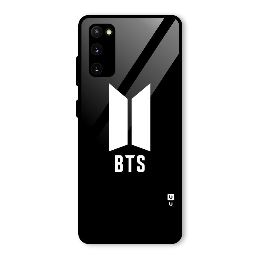 BTS Logo Black Glass Back Case for Galaxy S20 FE