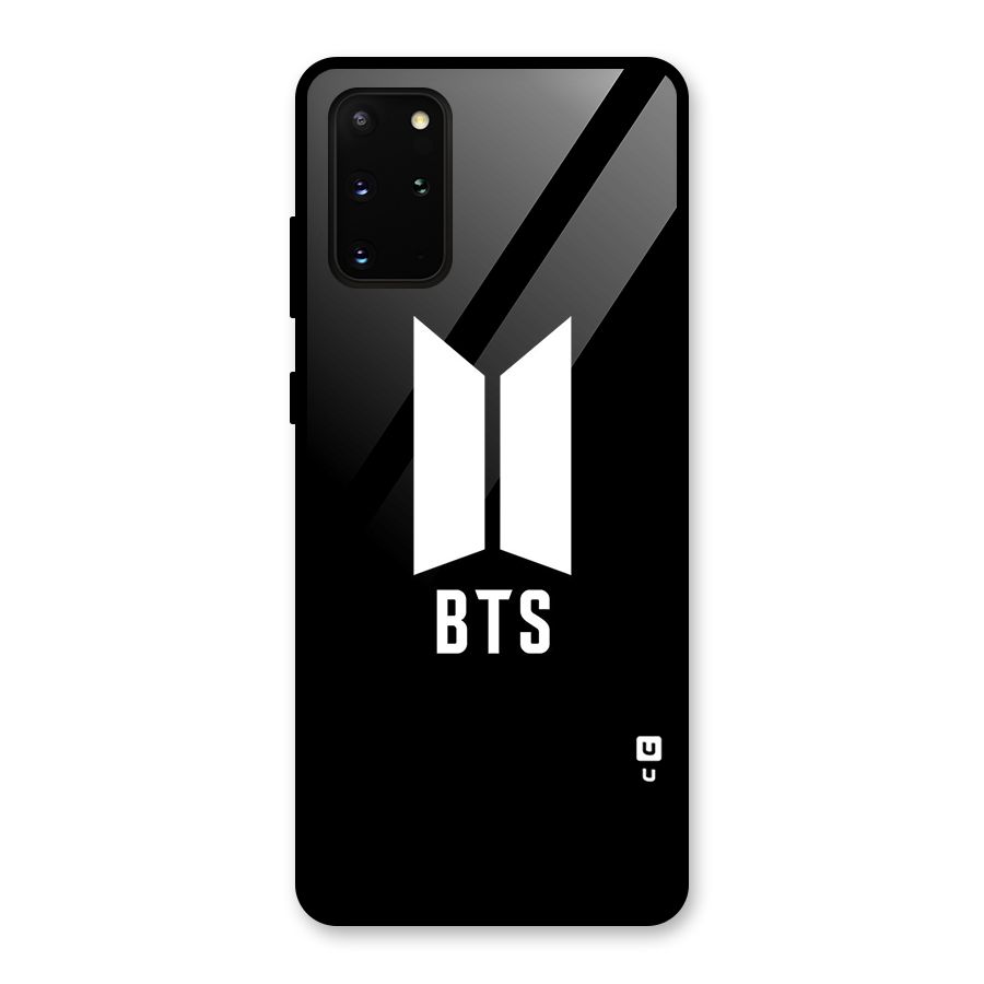 BTS Logo Black Glass Back Case for Galaxy S20 Plus