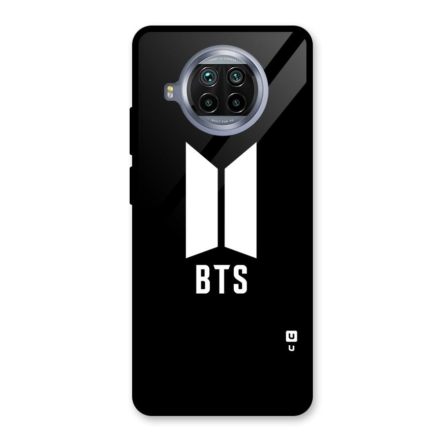 BTS Logo Black Glass Back Case for Mi 10i