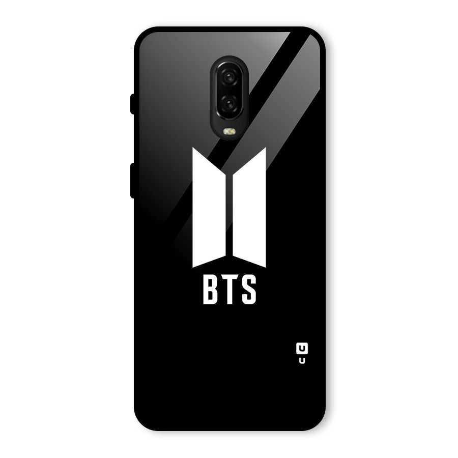 BTS Logo Black Glass Back Case for OnePlus 6T